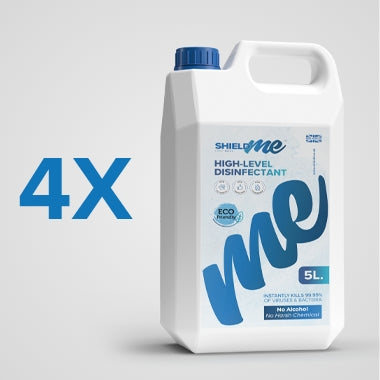 4 X 5 Litres SHIELDme™ Disinfectant and Sanitiser.